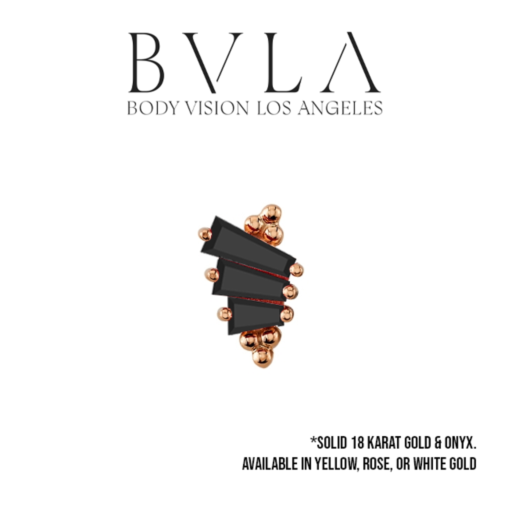BVLA BVLA "Devotion" threaded end with 3x2x1, 4x2x1, and 5x2x1 tapered onyx