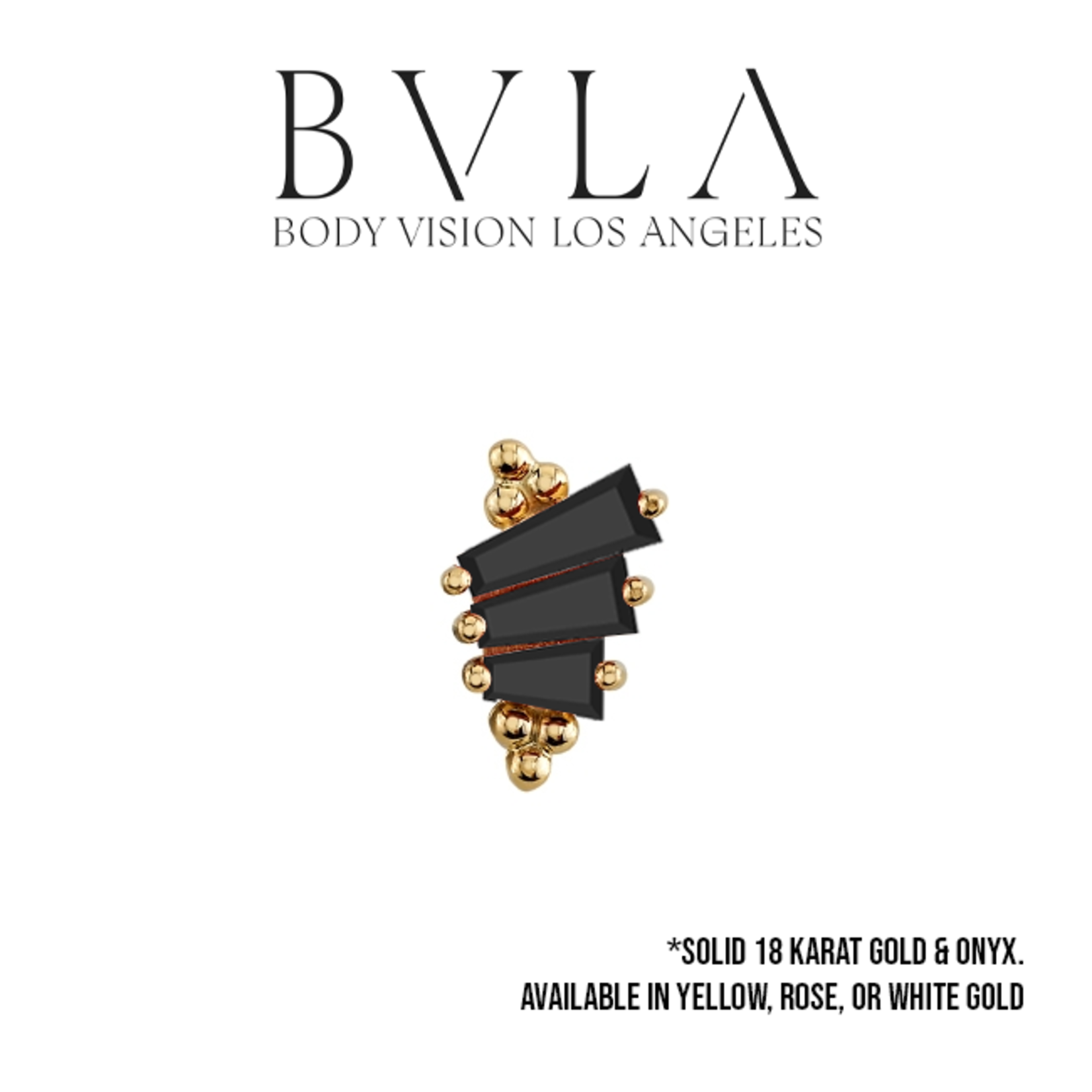 BVLA BVLA "Devotion" threaded end with 3x2x1, 4x2x1, and 5x2x1 tapered onyx