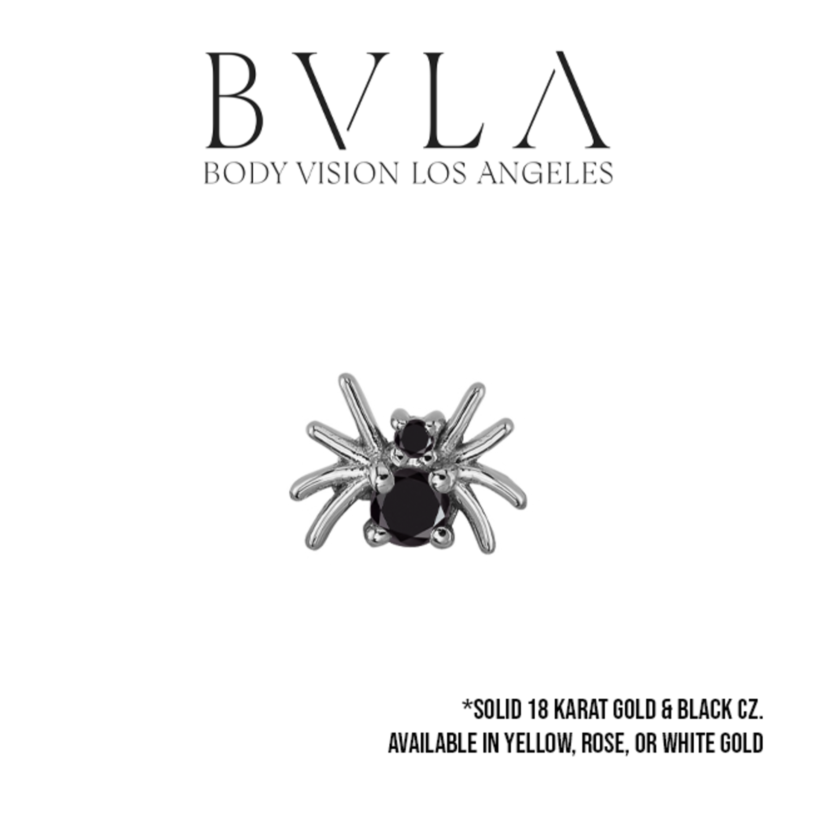 BVLA BVLA "Octo" threaded end with 2.0 & 1.0 black CZ
