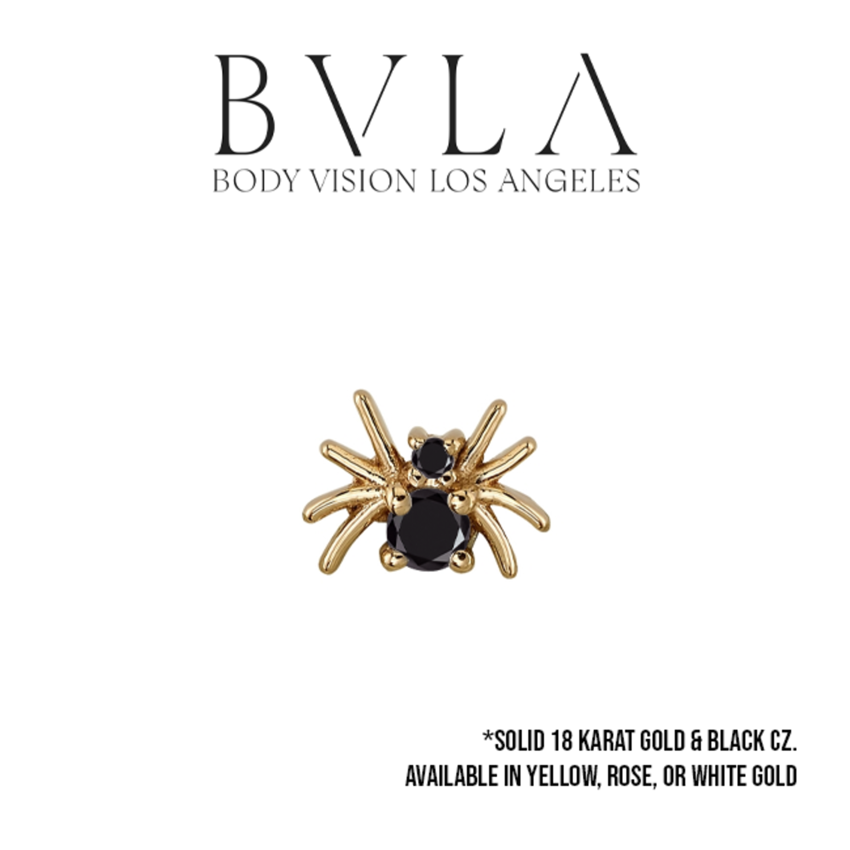 BVLA BVLA "Octo" threaded end with 2.0 & 1.0 black CZ