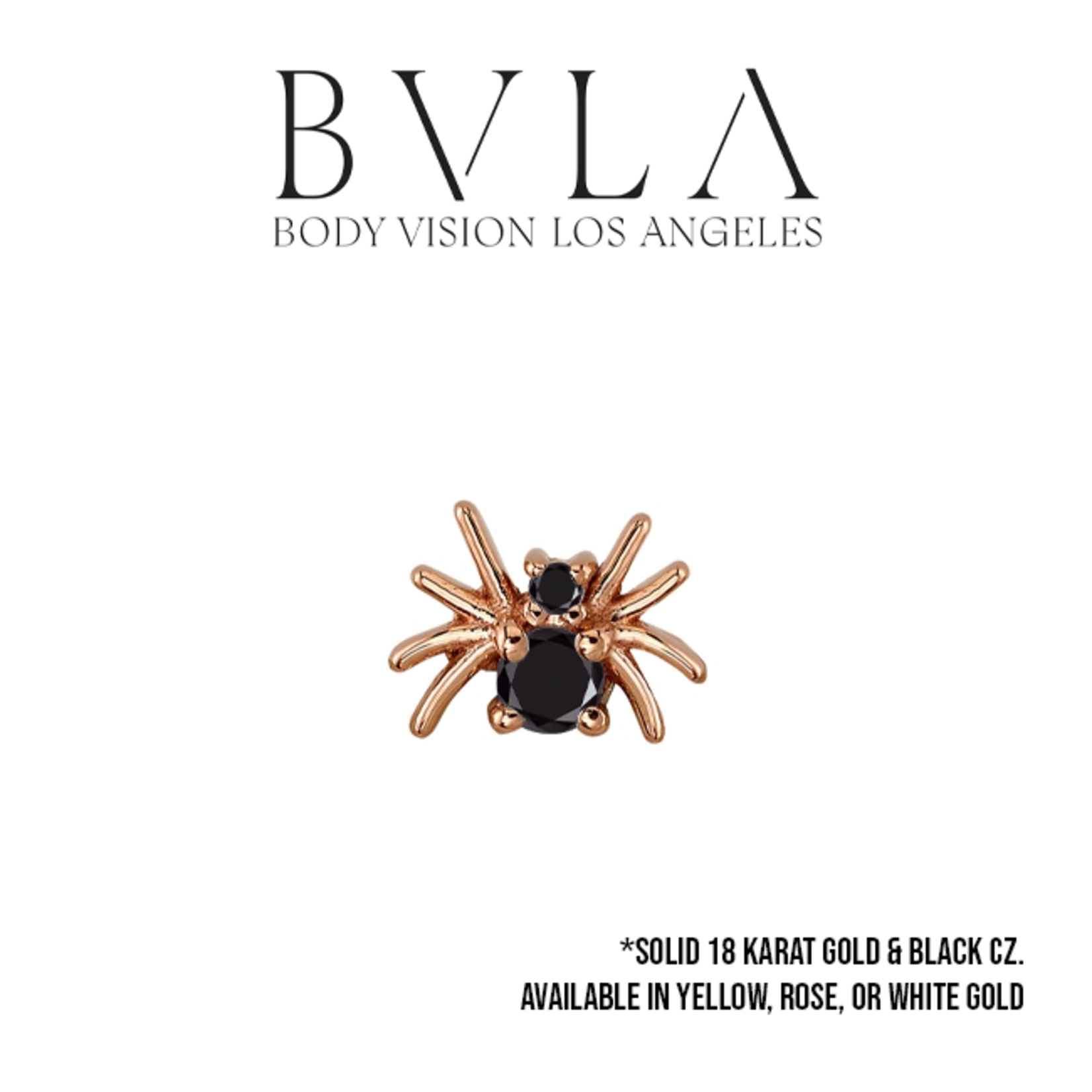 BVLA BVLA "Octo" threaded end with 2.0 & 1.0 black CZ