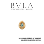 BVLA BVLA 7x5 "Tiny Afghan Pear" with 3x2 Rose Cut Labradorite