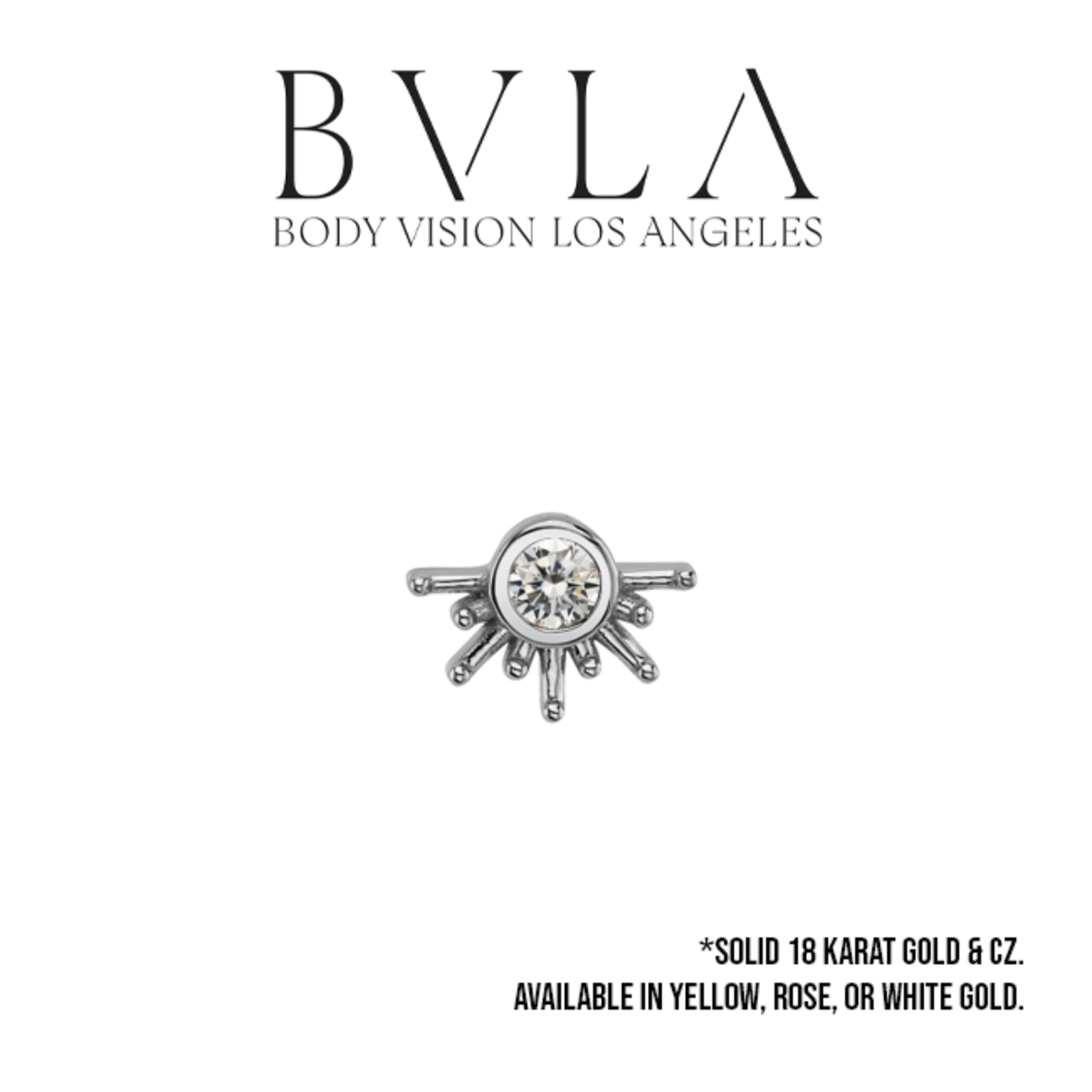BVLA BVLA 6.0 "Live to Tell" press fit end with 1.5 CZ