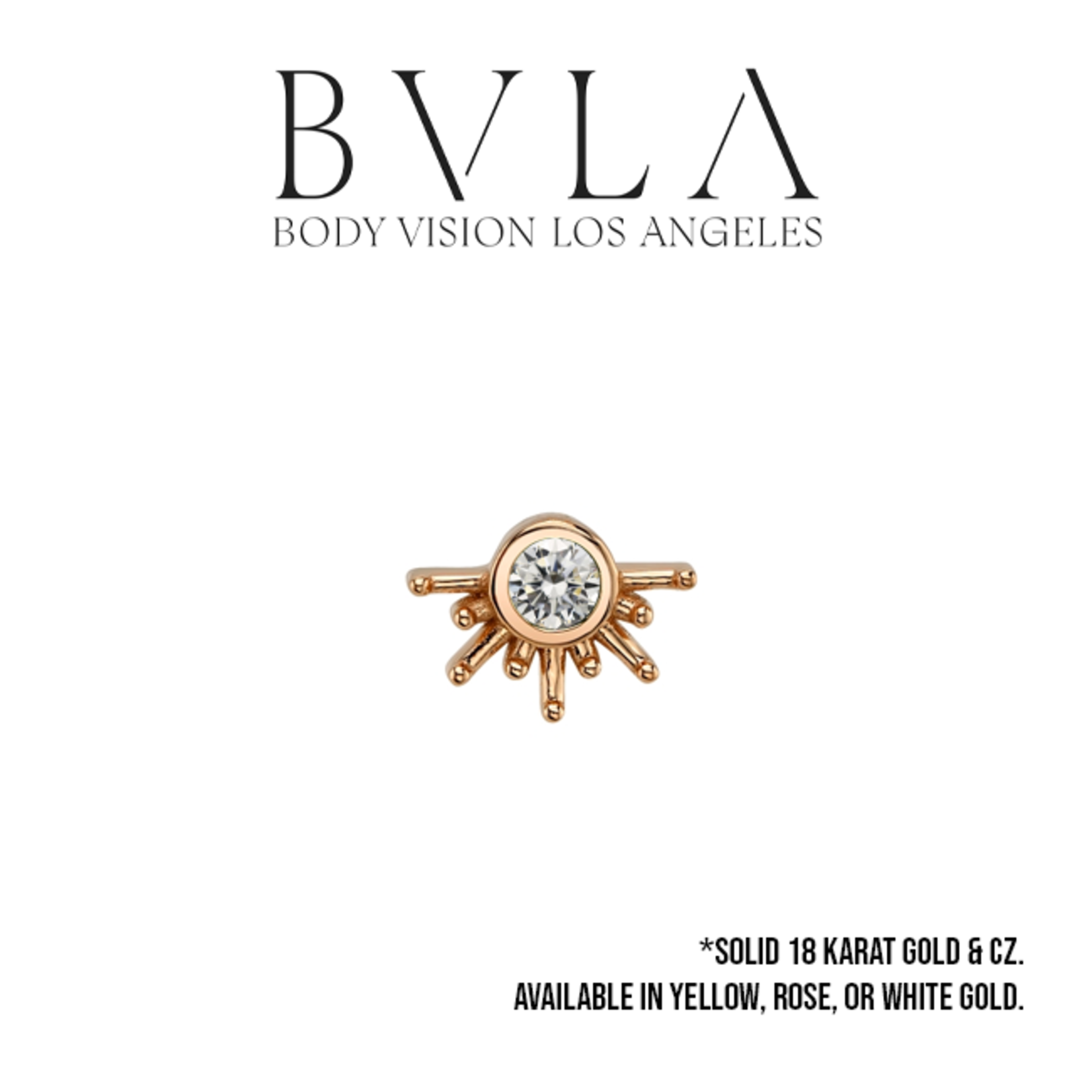 BVLA BVLA 6.0 "Live to Tell" press fit end with 1.5 CZ
