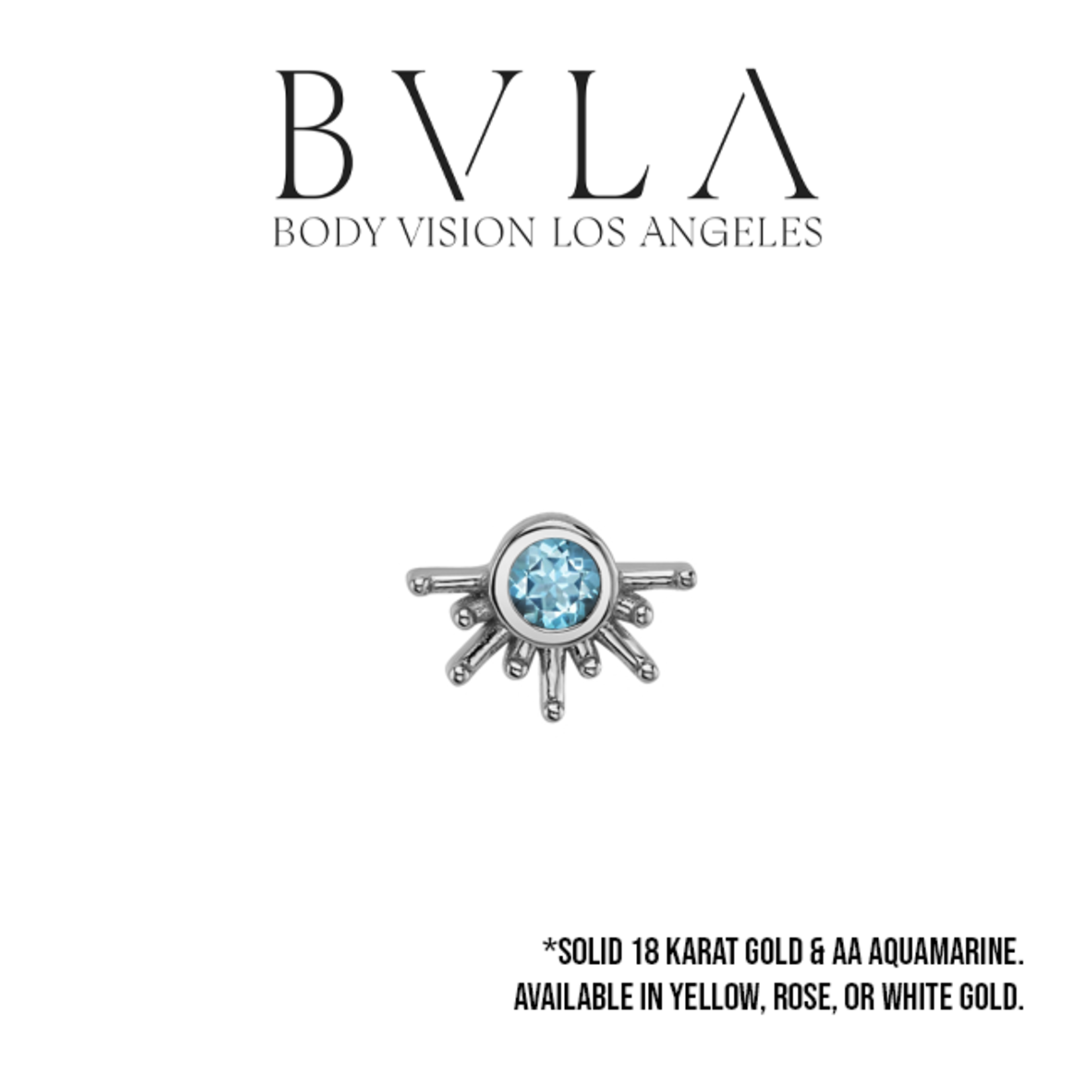 BVLA BVLA 6.5 "Live to Tell"  threaded end with 2.0 AA Aquamarine