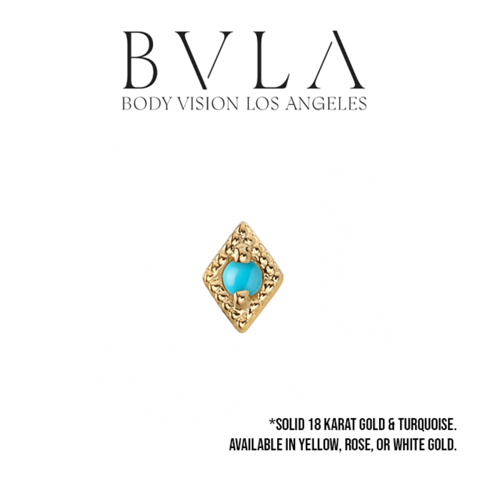BVLA BVLA 5.0 "Harlequin" press fit end with 1.75 turquoise