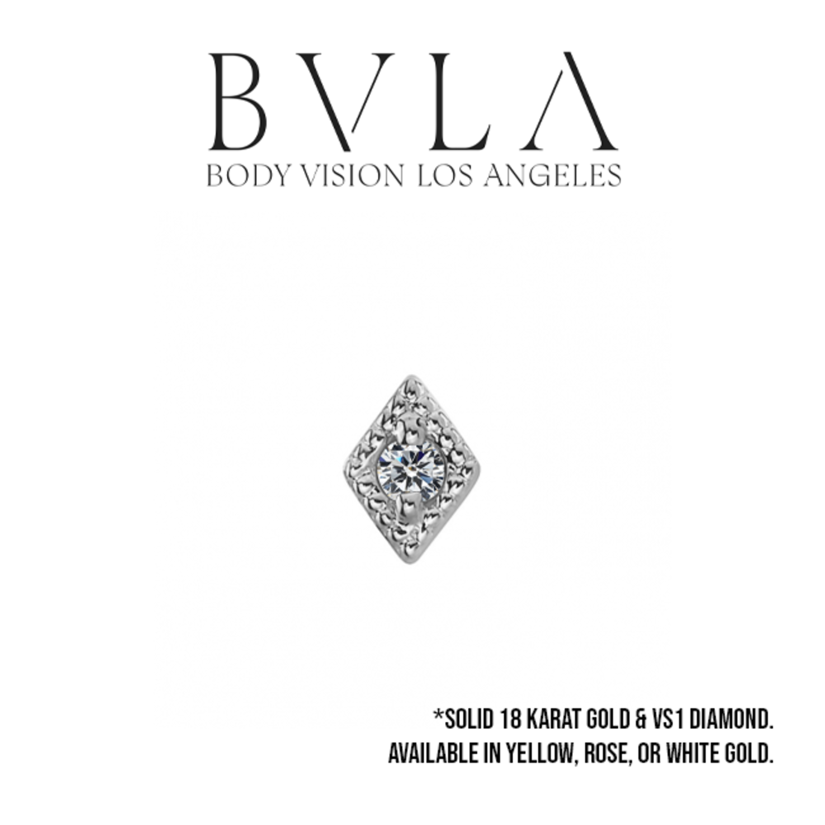 BVLA BVLA 5.0 "Harlequin" press fit end with 1.75 VS1 diamond
