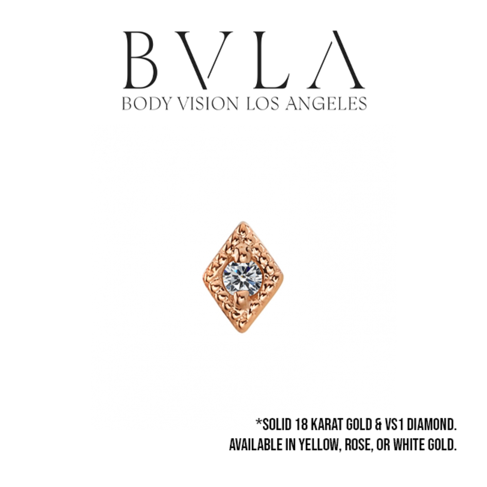 BVLA BVLA 5.0 "Harlequin" press fit end with 1.75 VS1 diamond