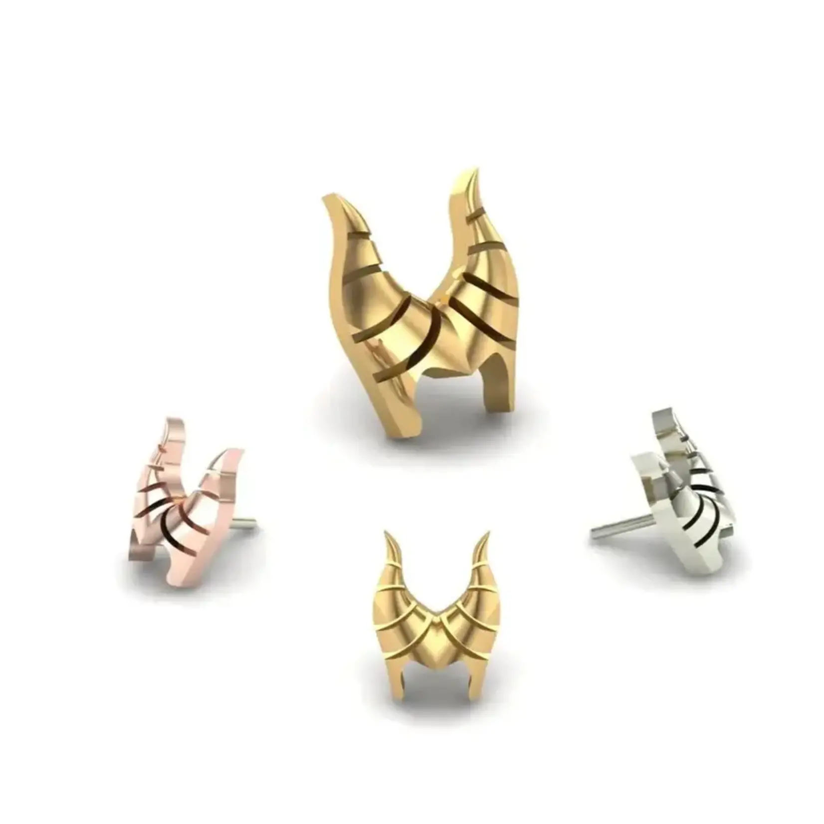 Mushroom Body Jewelry Mushroom "Vengeful Fairy" press fit end