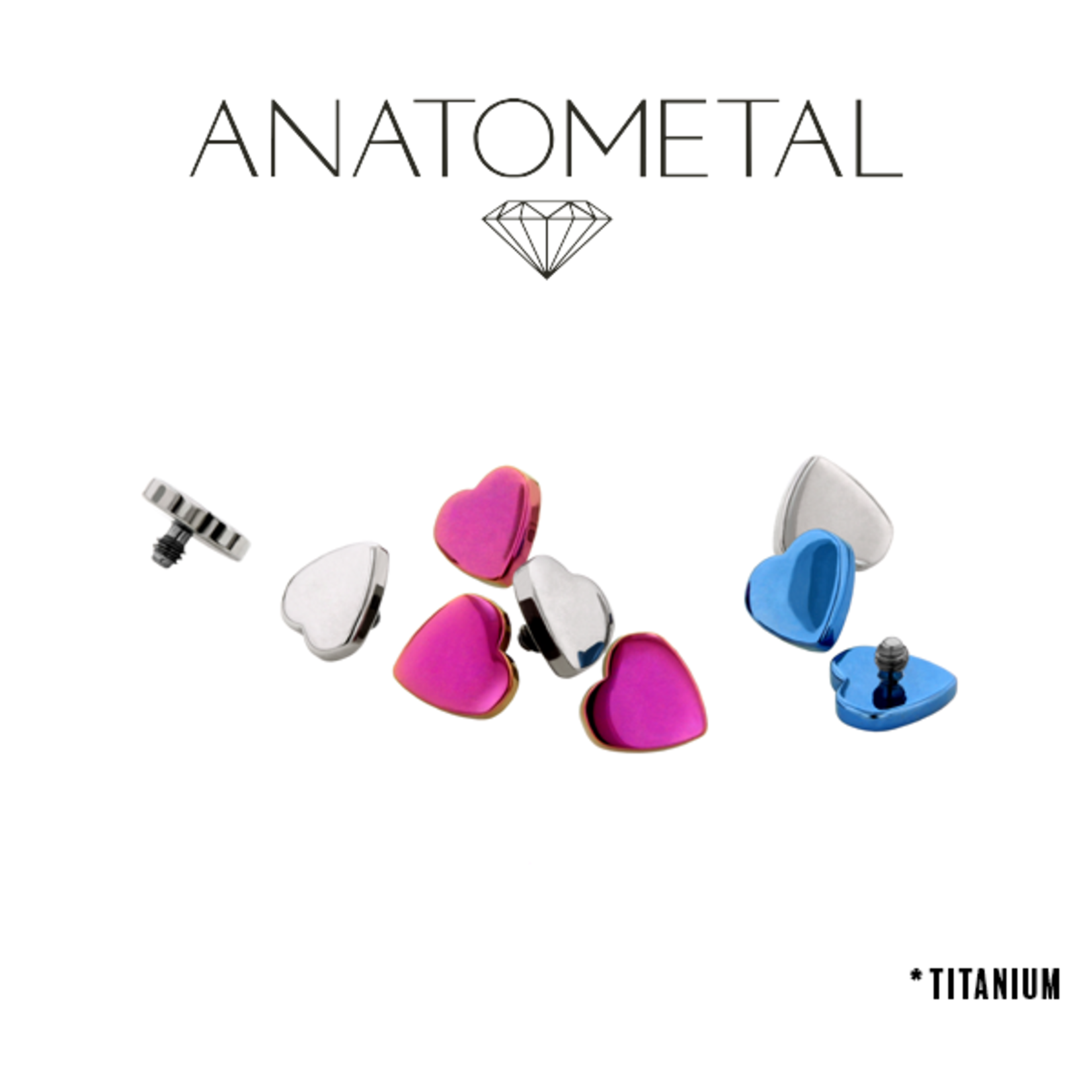 Anatometal Anatometal 14g 4.0mm Titanium threaded Heart