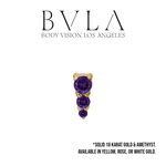 BVLA BVLA 5.0x2.0mm "Jeanie 3" Press-Fit End with Amethyst