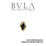 BVLA BVLA "Beaded Marquise" Press-Fit End with Black CZ