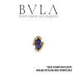 BVLA BVLA "Beaded Marquise" Press-Fit End with AA Iolite