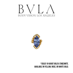 BVLA BVLA "Beaded Marquise" Press-Fit End with AA Tanzanite