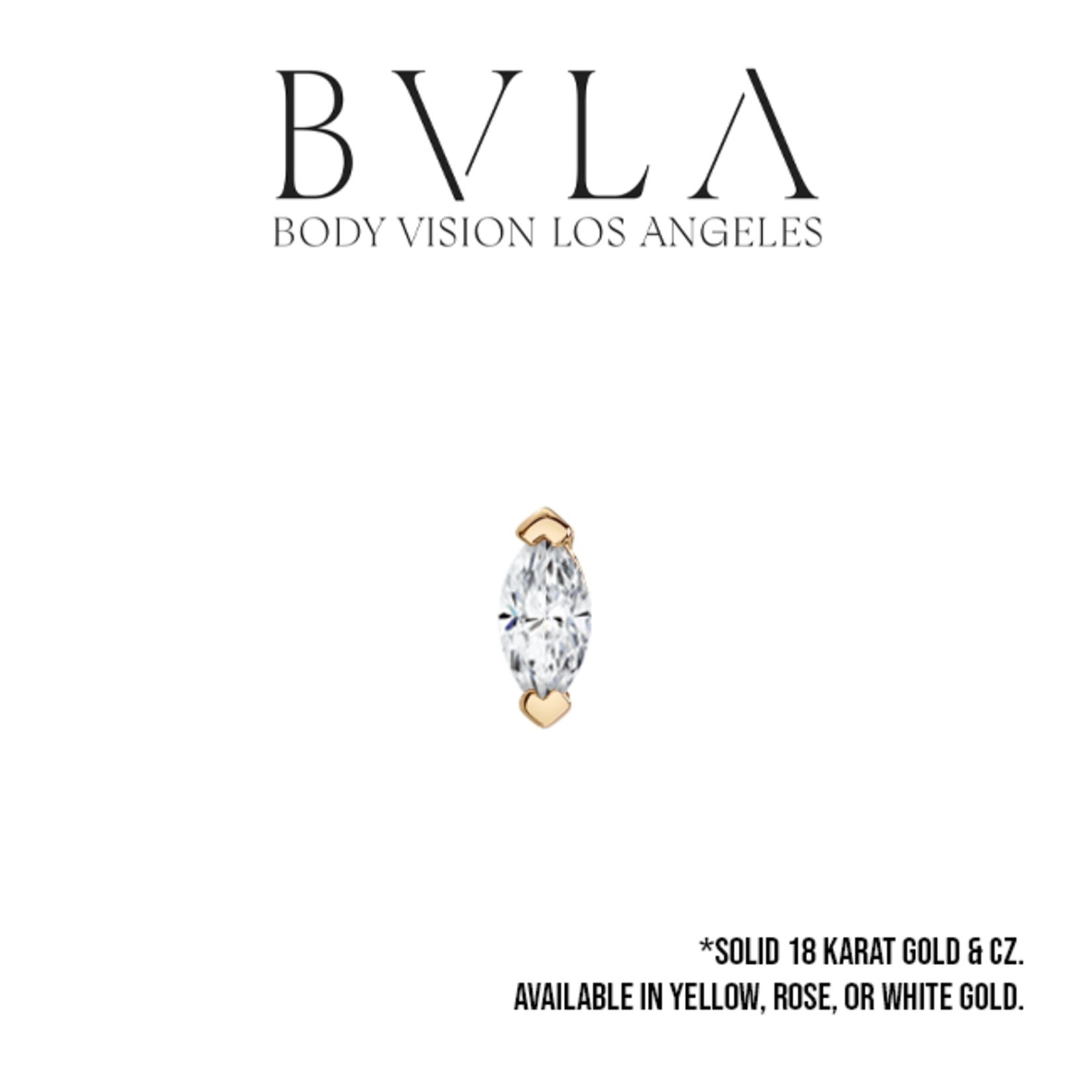 BVLA BVLA "V-Prong Marquise" press-fit end with CZ