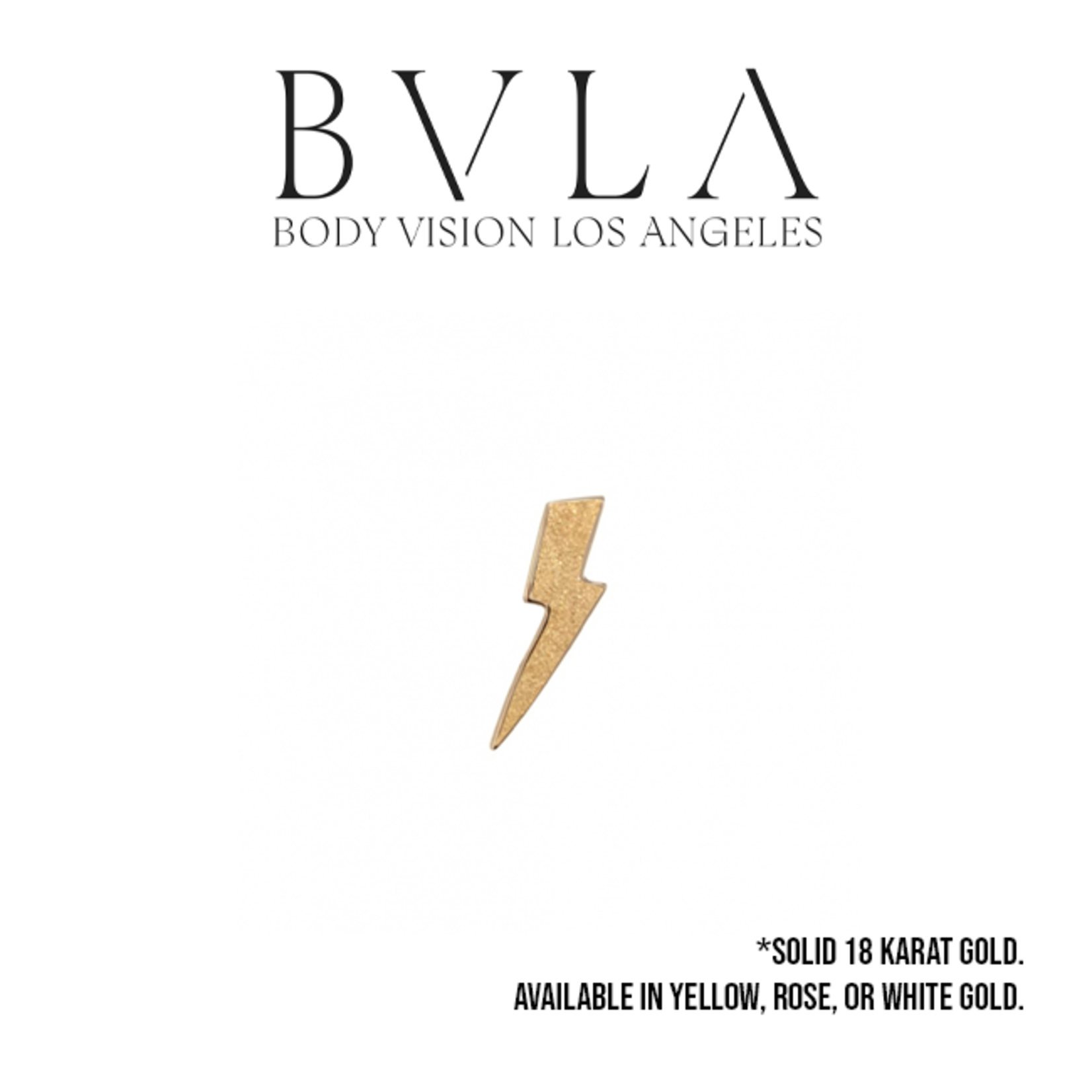 BVLA BVLA Sandblasted Lightning Bolt press fit end