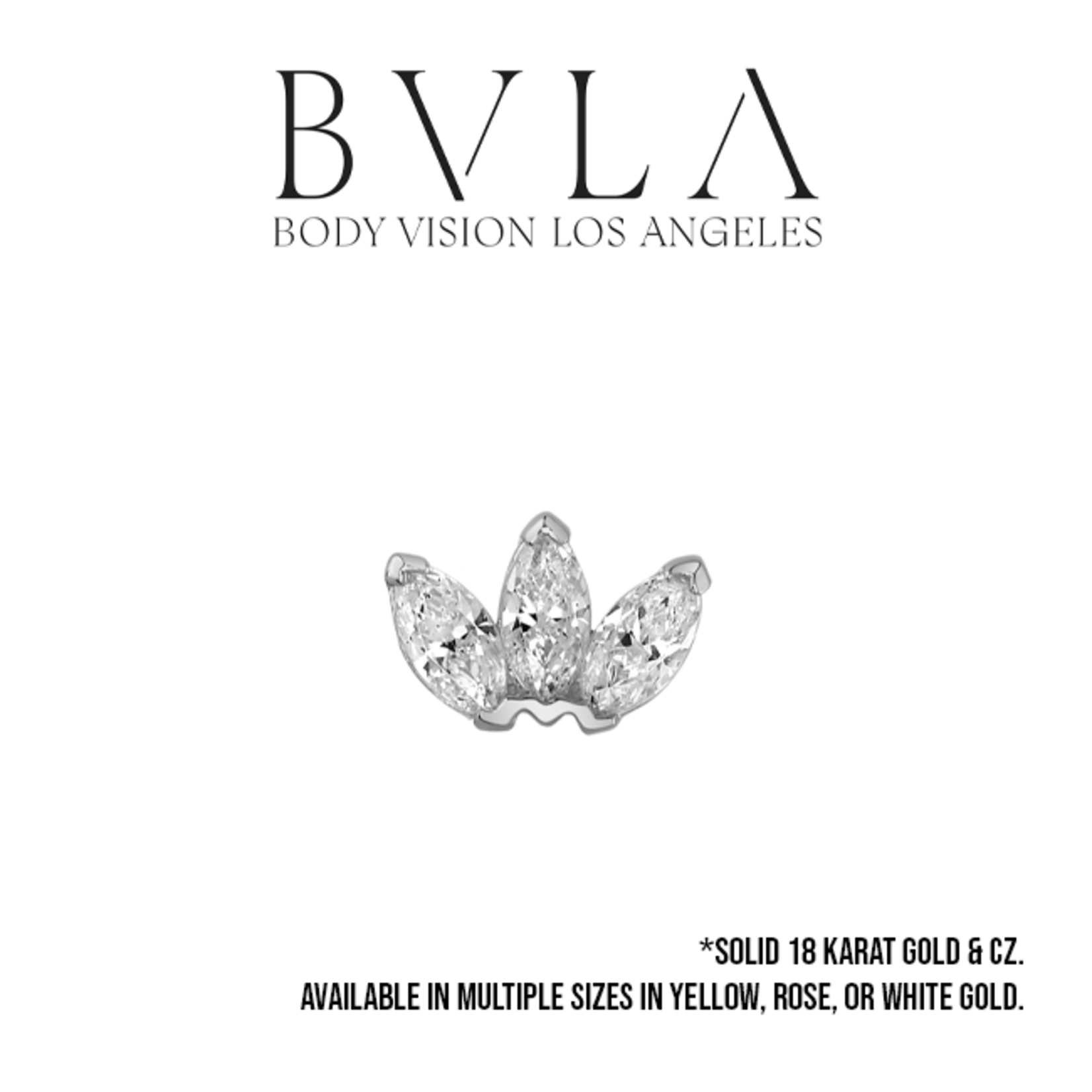 BVLA BVLA "Marquise Fan" press fit end with CZ