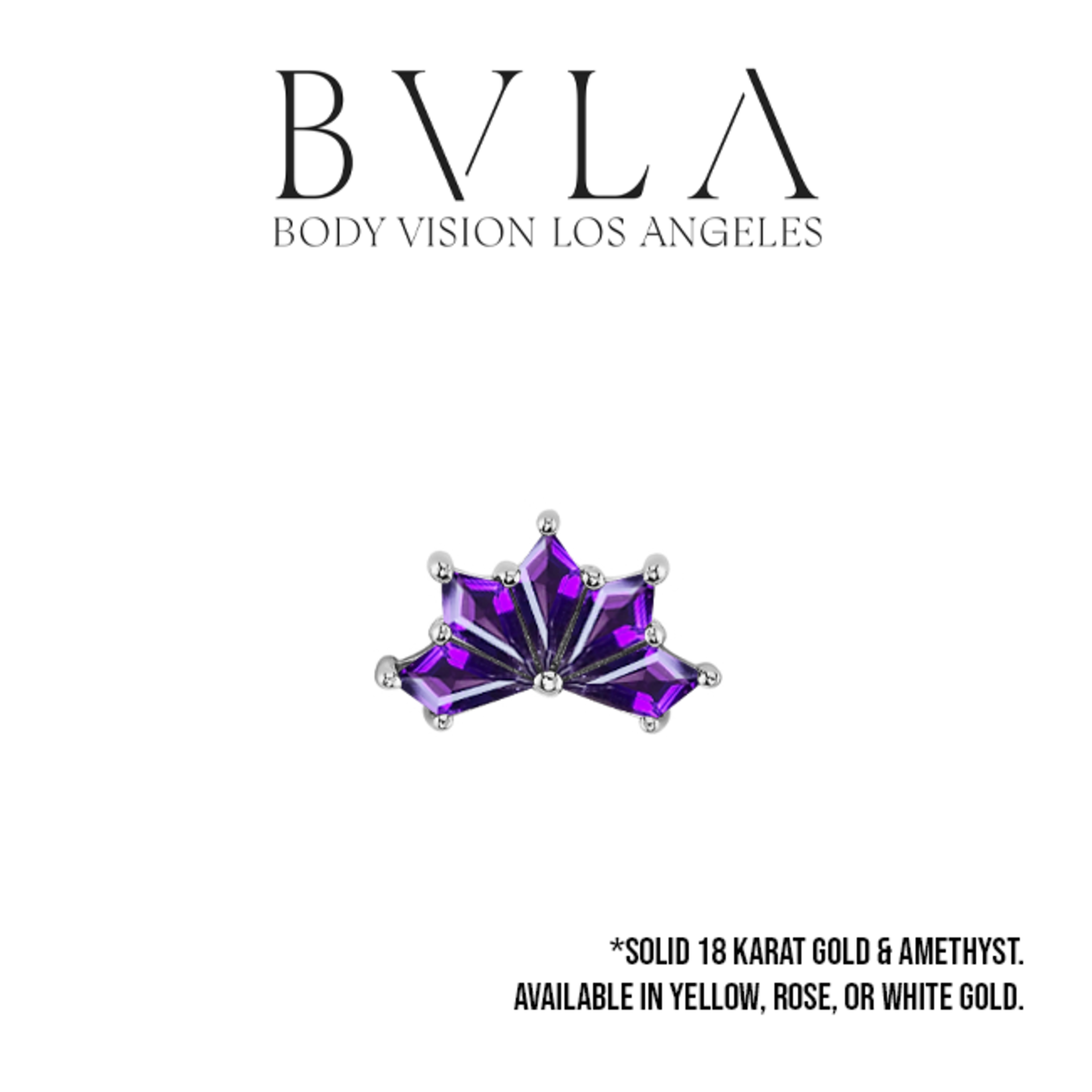 BVLA BVLA "Spirit" threaded end with 5x 4x2 Amethyst kites