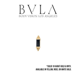 BVLA BVLA "Siva" Press-Fit End with 3.0x1.5mm Onyx Baguette