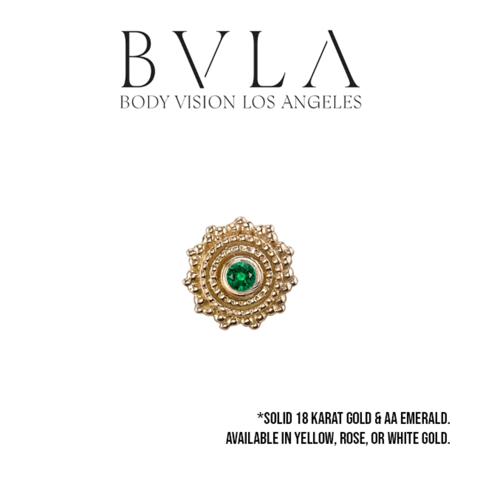 BVLA BVLA 6.0 "Afghan" press-fit end with 1.5 AA emerald