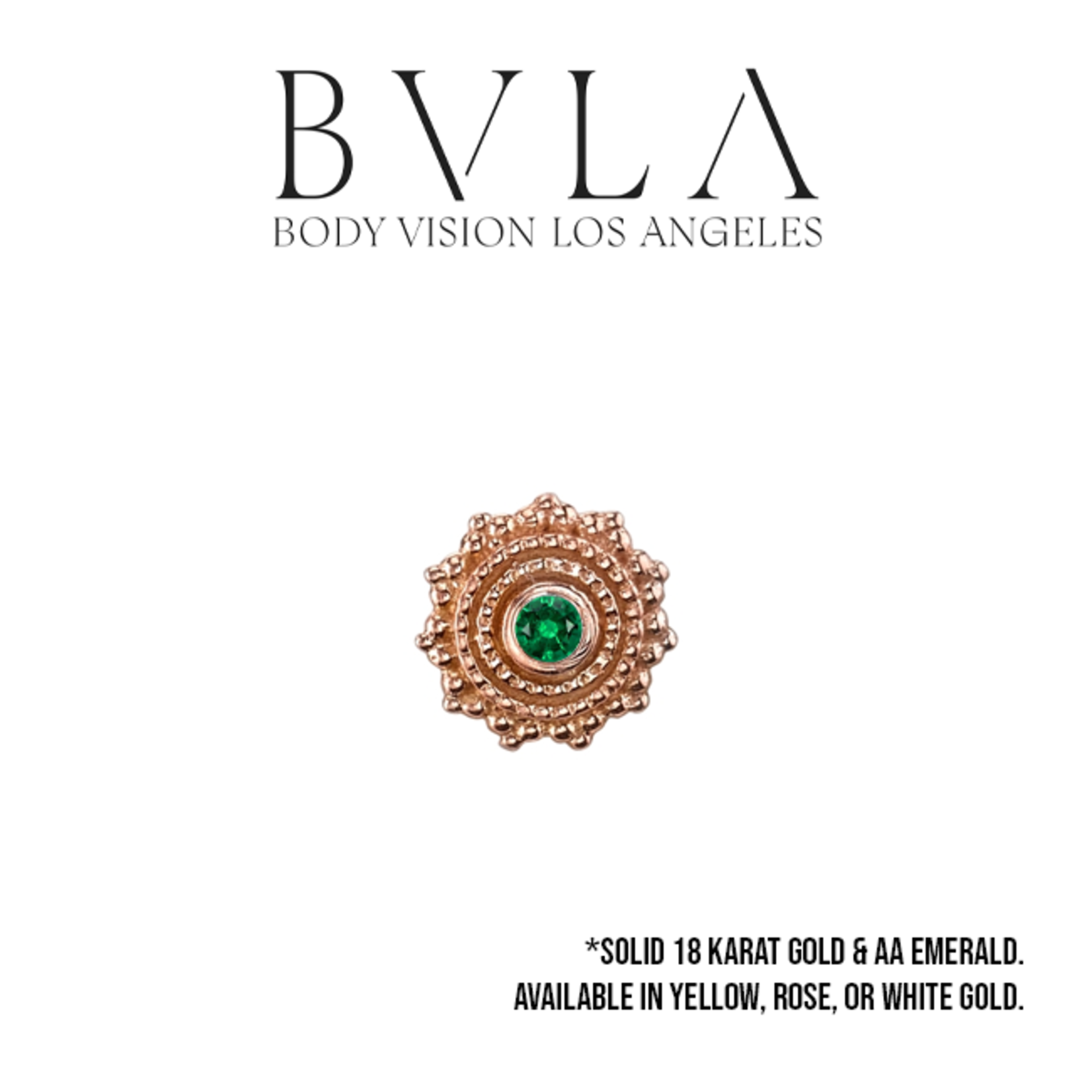 BVLA BVLA 6.0 "Afghan" press-fit end with 1.5 AA emerald