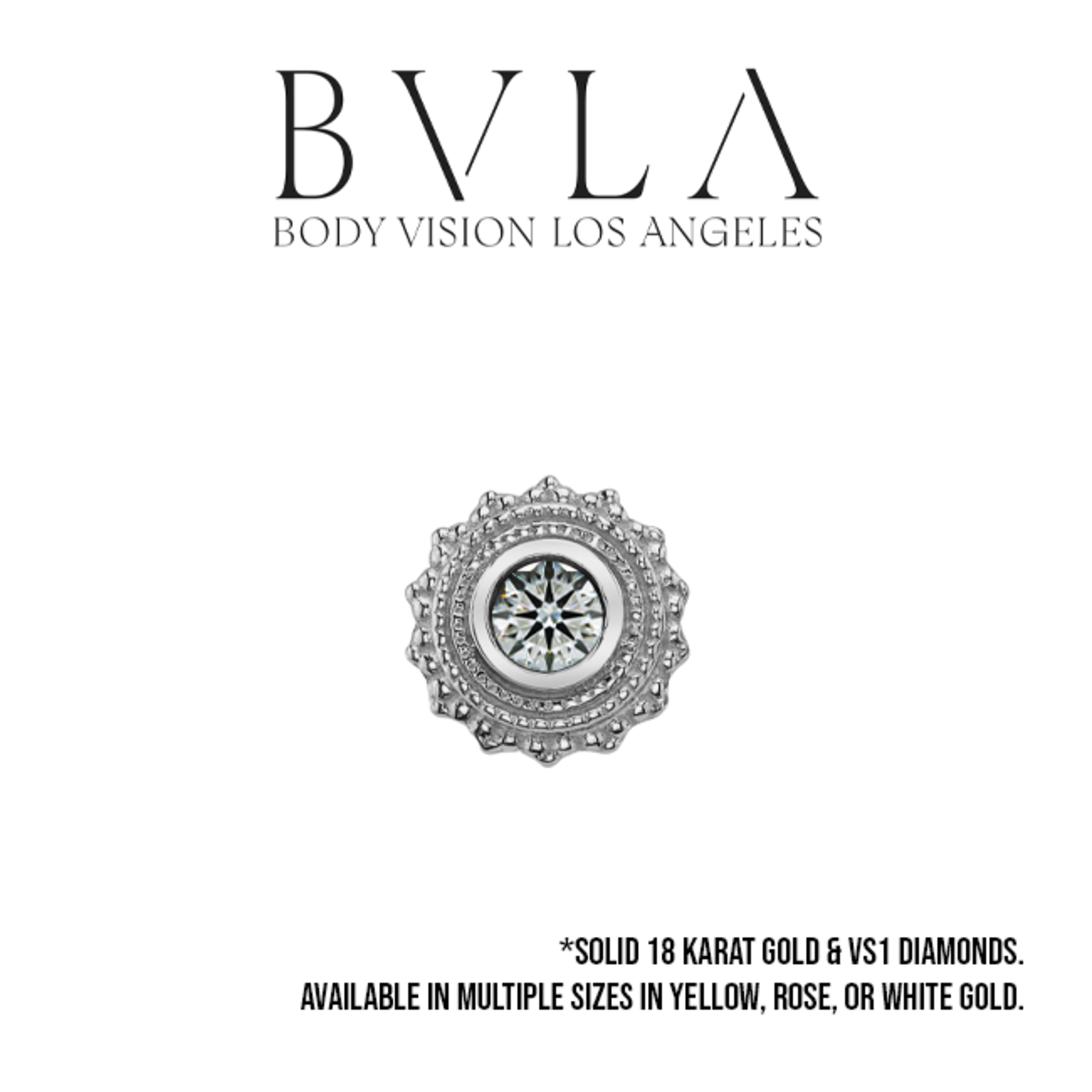 BVLA BVLA "Afghan" threaded end with VS1 Diamonds
