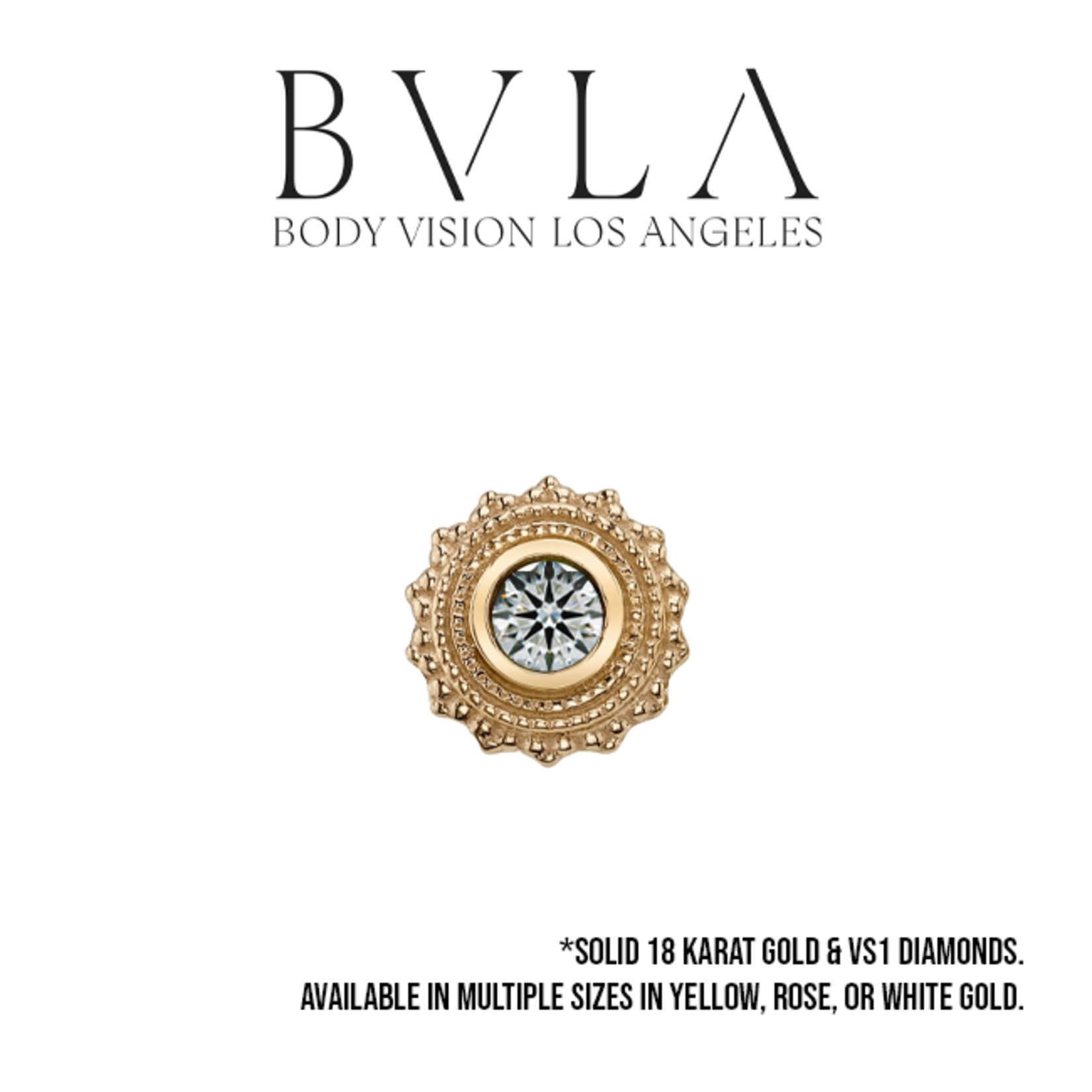 BVLA BVLA "Afghan" threaded end with VS1 Diamonds