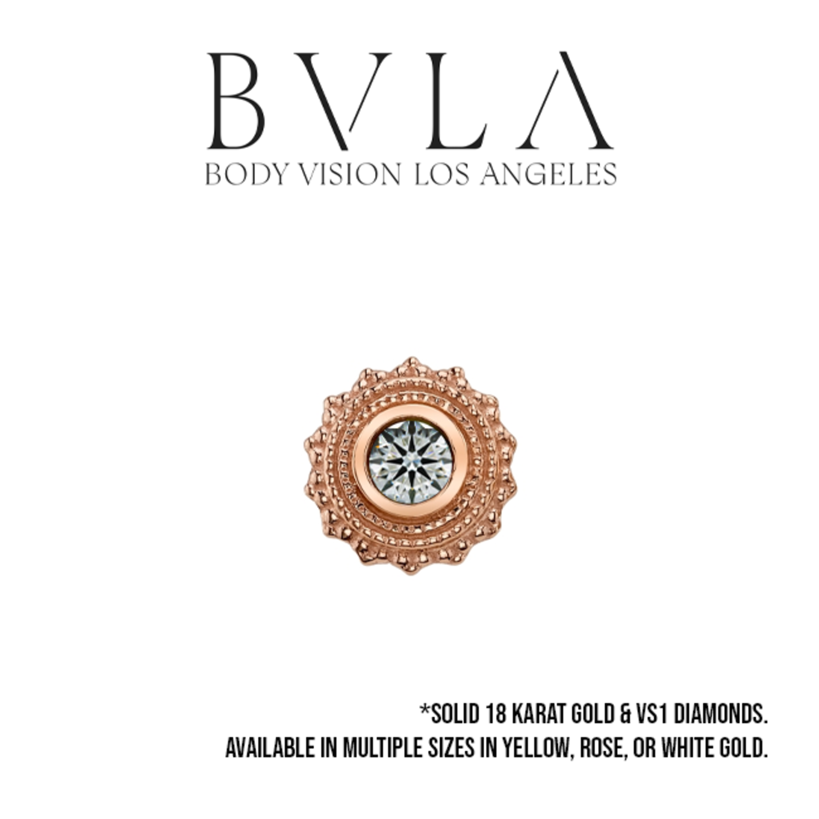 BVLA BVLA "Afghan" threaded end with VS1 Diamonds