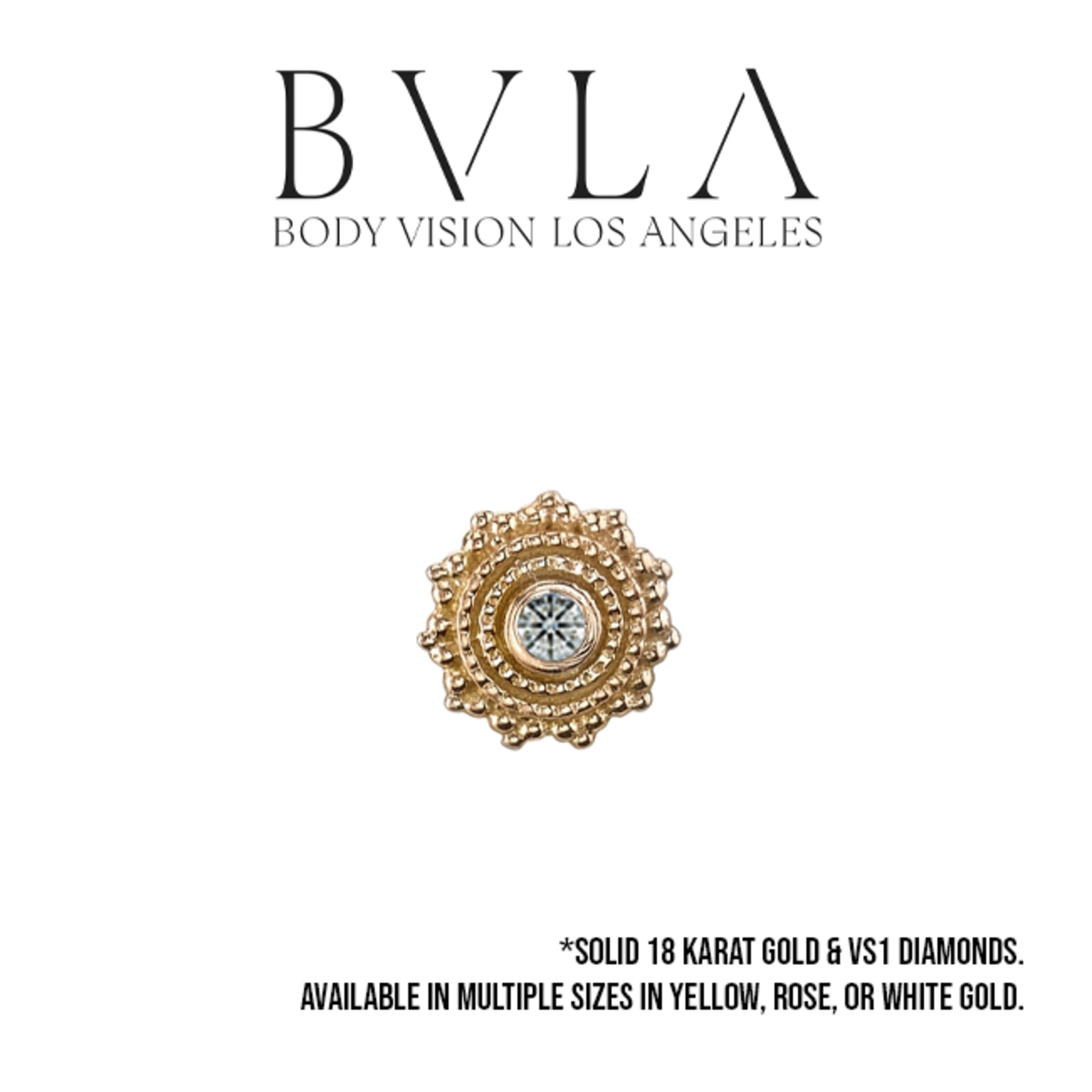 BVLA BVLA "Afghan" threaded end with VS1 Diamonds
