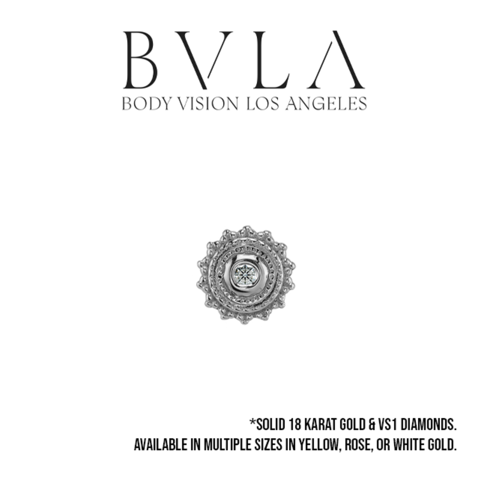 BVLA BVLA "Afghan" threaded end with VS1 Diamonds