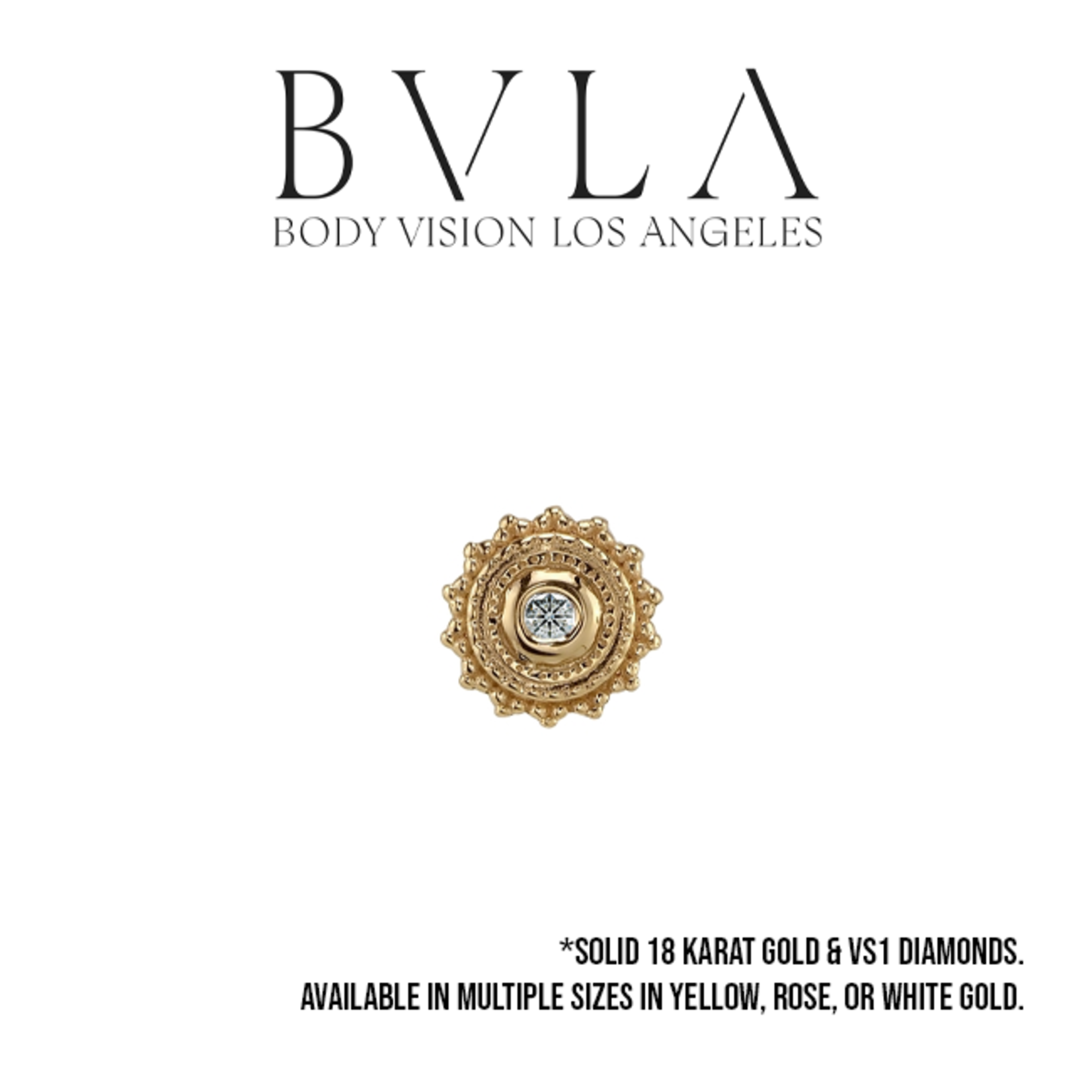 BVLA BVLA "Afghan" threaded end with VS1 Diamonds