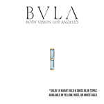 BVLA BVLA 5.0x1.25mm "Rosalia" Press-Fit End with Swiss Blue Topaz