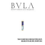 BVLA BVLA 5.0x1.25mm "Rosalia" Press-Fit end with Swiss Blue Topaz and Iolite