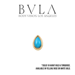 BVLA BVLA Cabochon Pear with Turquoise Cabochon