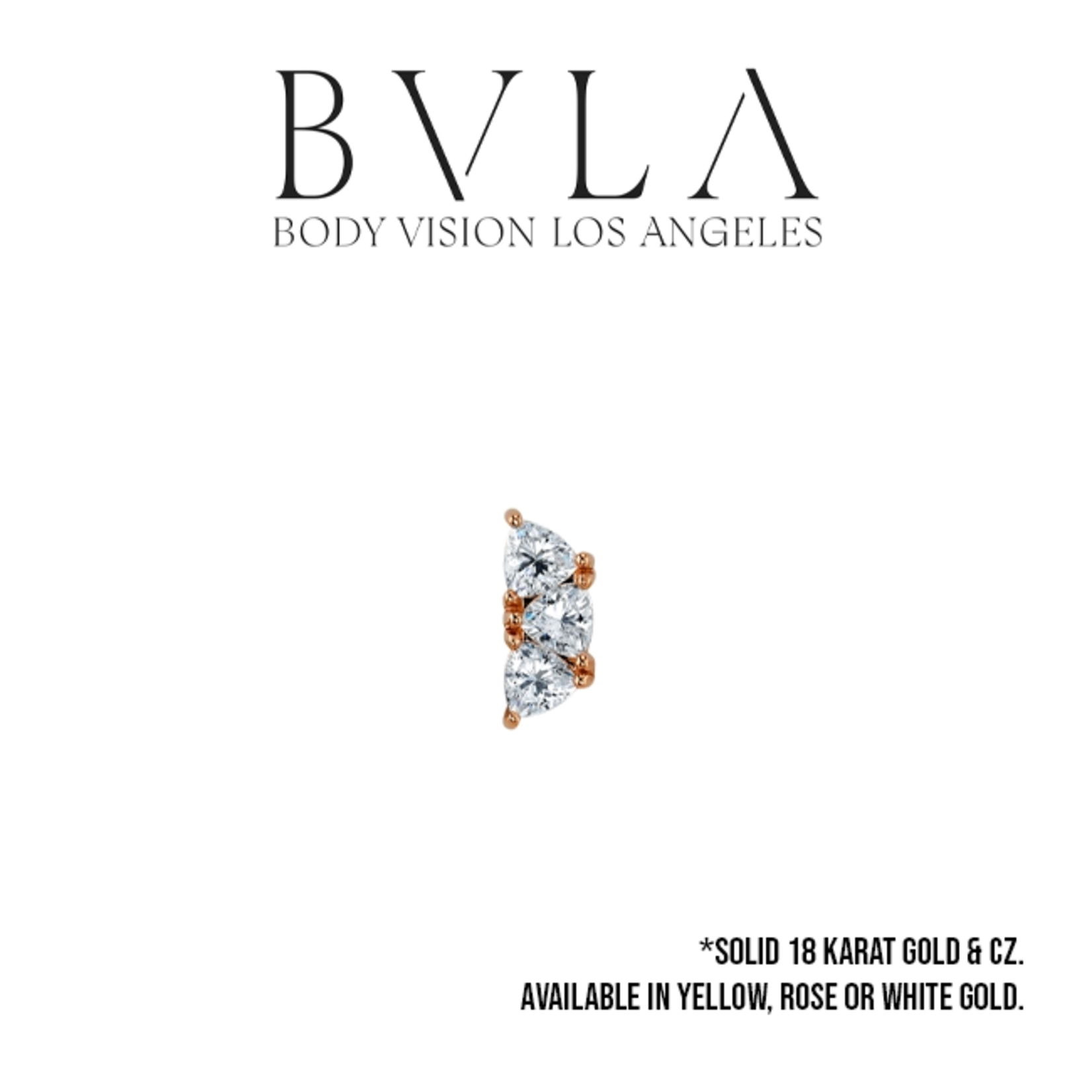 BVLA BVLA 8x3 "Irisa 3" threaded end with 3x 3.0 CZ trillion