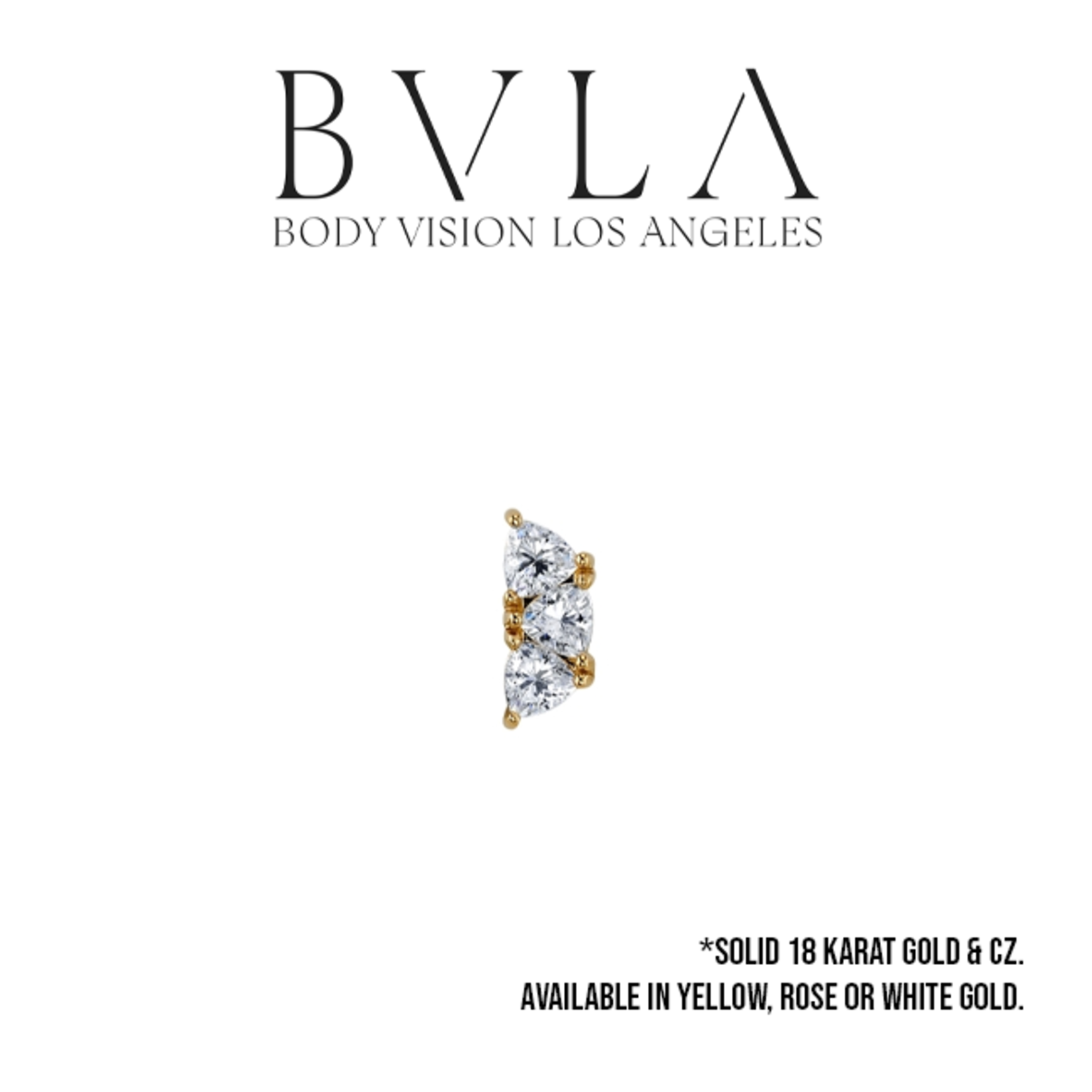 BVLA BVLA 8x3 "Irisa 3" threaded end with 3x 3.0 CZ trillion