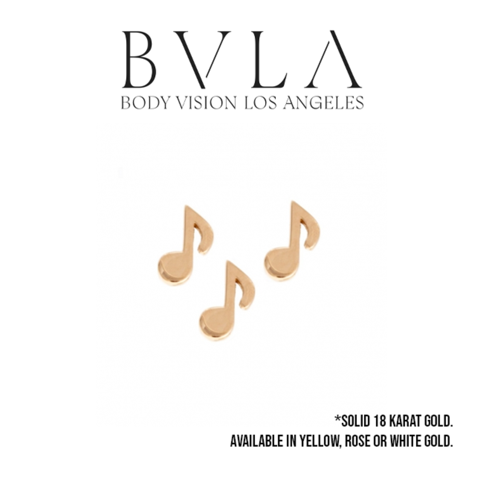 BVLA BVLA 7.0mm "Music Note" press-fit end