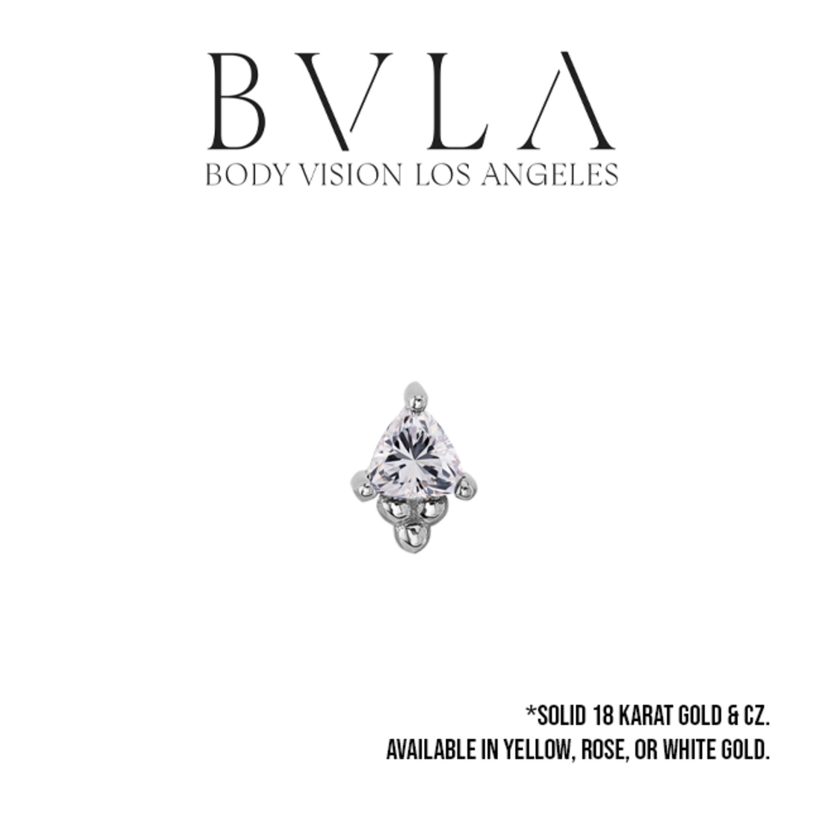 BVLA BVLA "Timka" press fit end with 3.0 CZ trillion