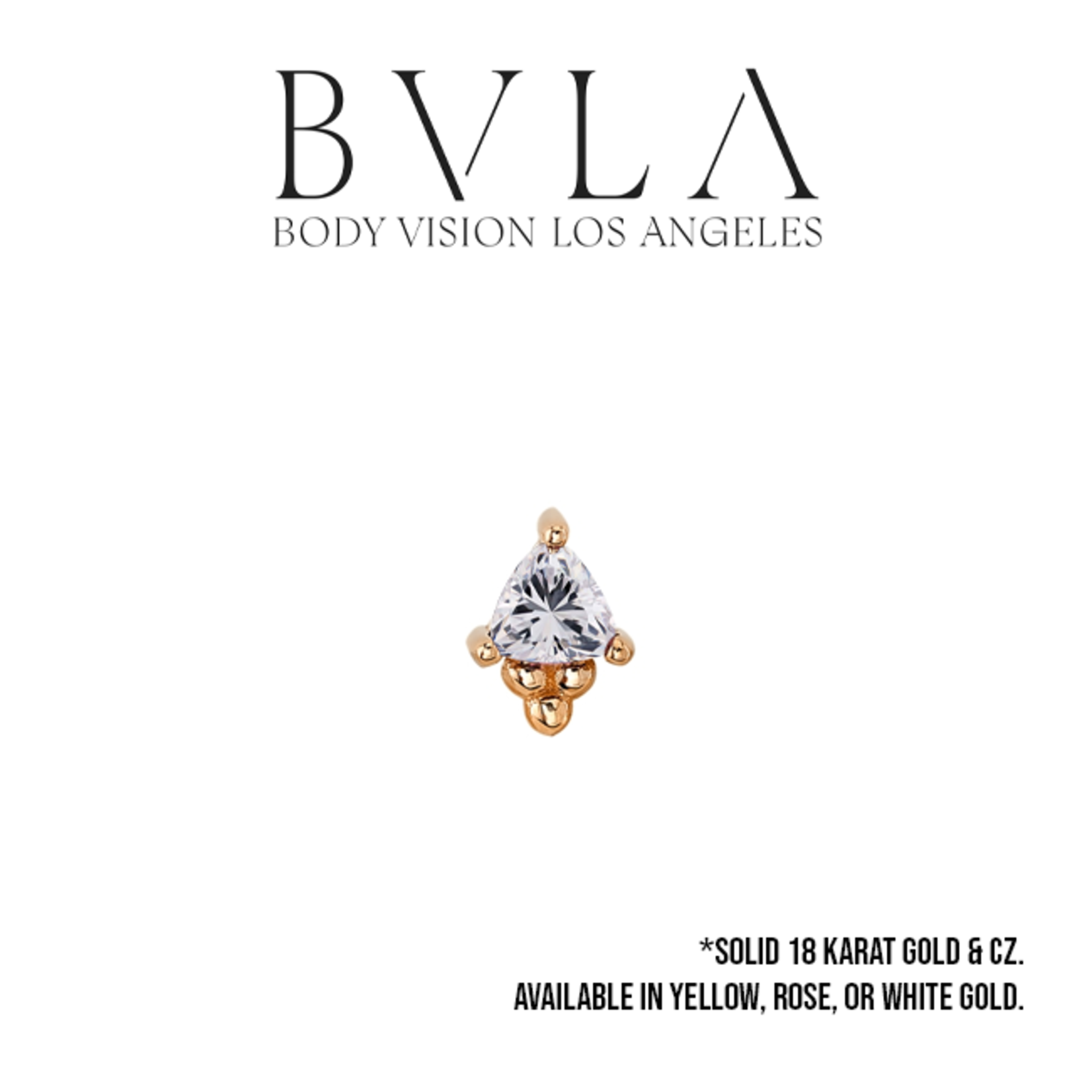 BVLA BVLA "Timka" press fit end with 3.0 CZ trillion