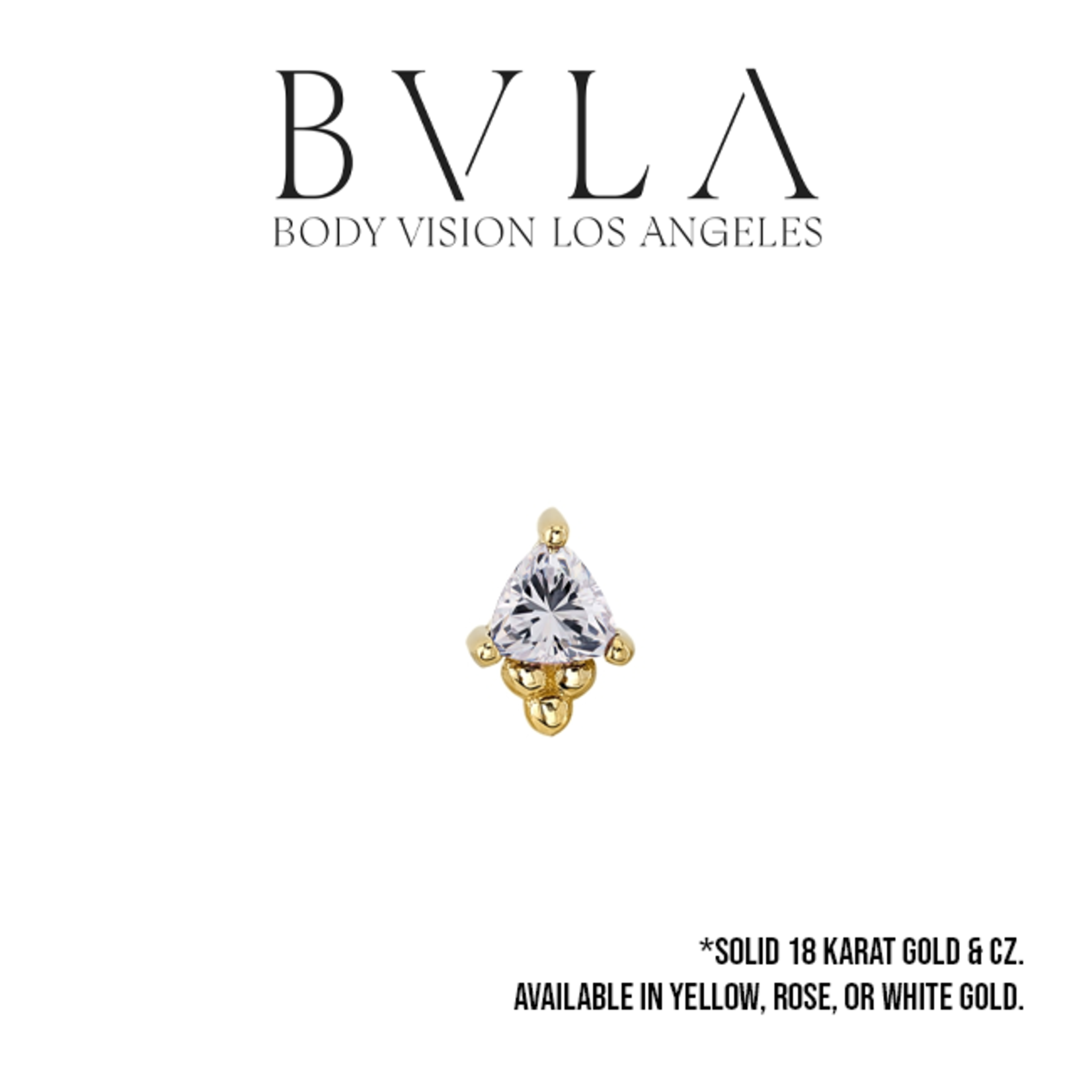 BVLA BVLA "Timka" press fit end with 3.0 CZ trillion