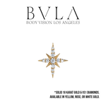 BVLA BVLA 16g 11.0x8.0mm "Lady Katya" Threaded End with Diamonds