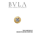 BVLA BVLA "Milgrain Prong" press fit end with 2.0 CZ