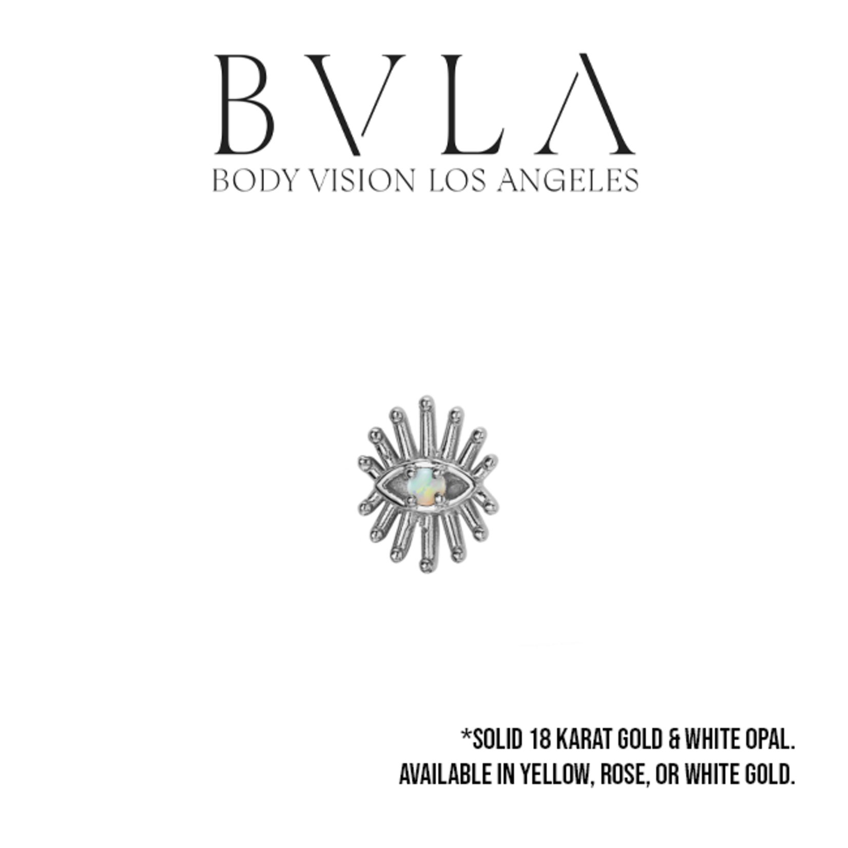 BVLA BVLA "Trixy" threaded end with AA white opal
