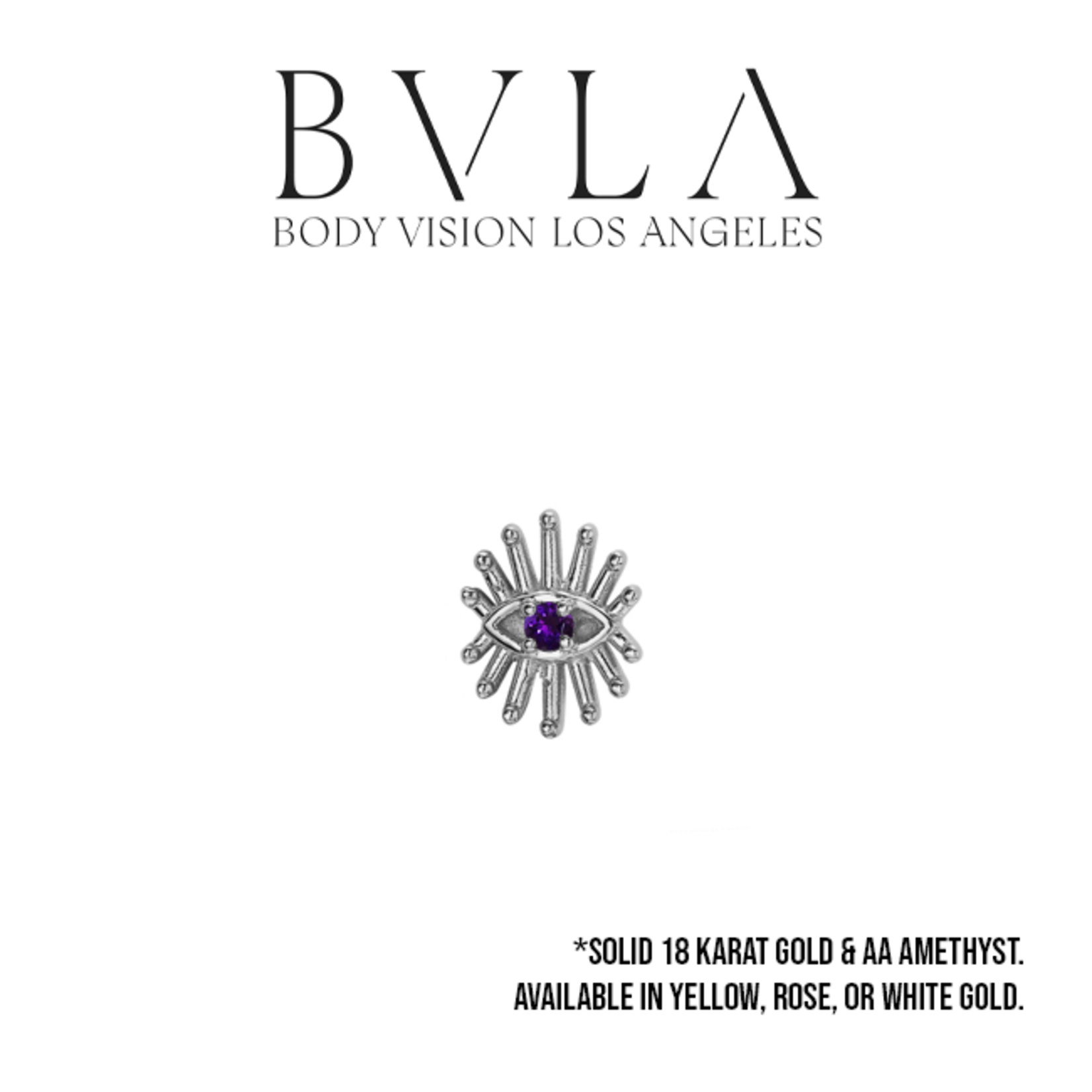 BVLA BVLA 7.5x6 "Trixy" threaded end with 1.5 AA Amethyst