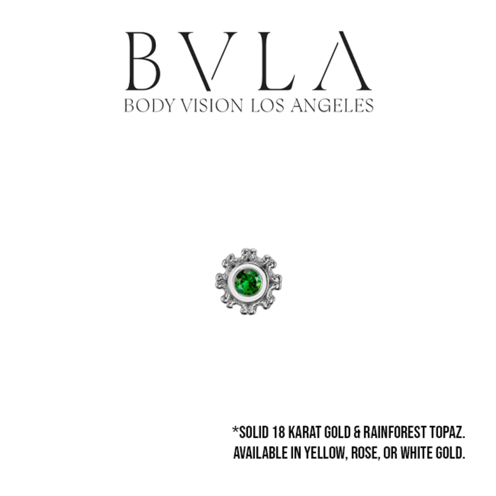 BVLA BVLA 4.5 "Firenze" press fit end with 2.0 Rainforest topaz