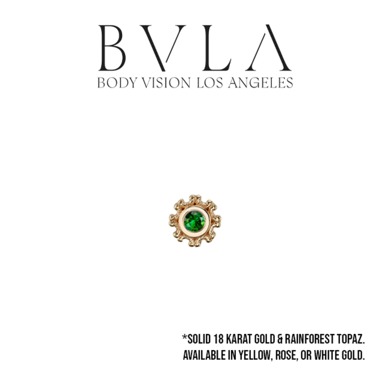 BVLA BVLA 4.5 "Firenze" press fit end with 2.0 Rainforest topaz