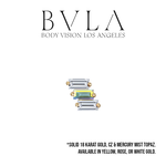 BVLA BVLA "Liara 3" Threaded End with CZ and Mercury Mist Topaz