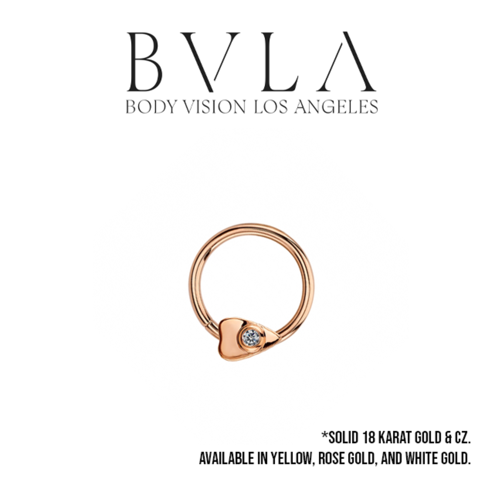 BVLA BVLA 16g "Summon The Spirit" planchette seam ring with 1.5 CZ