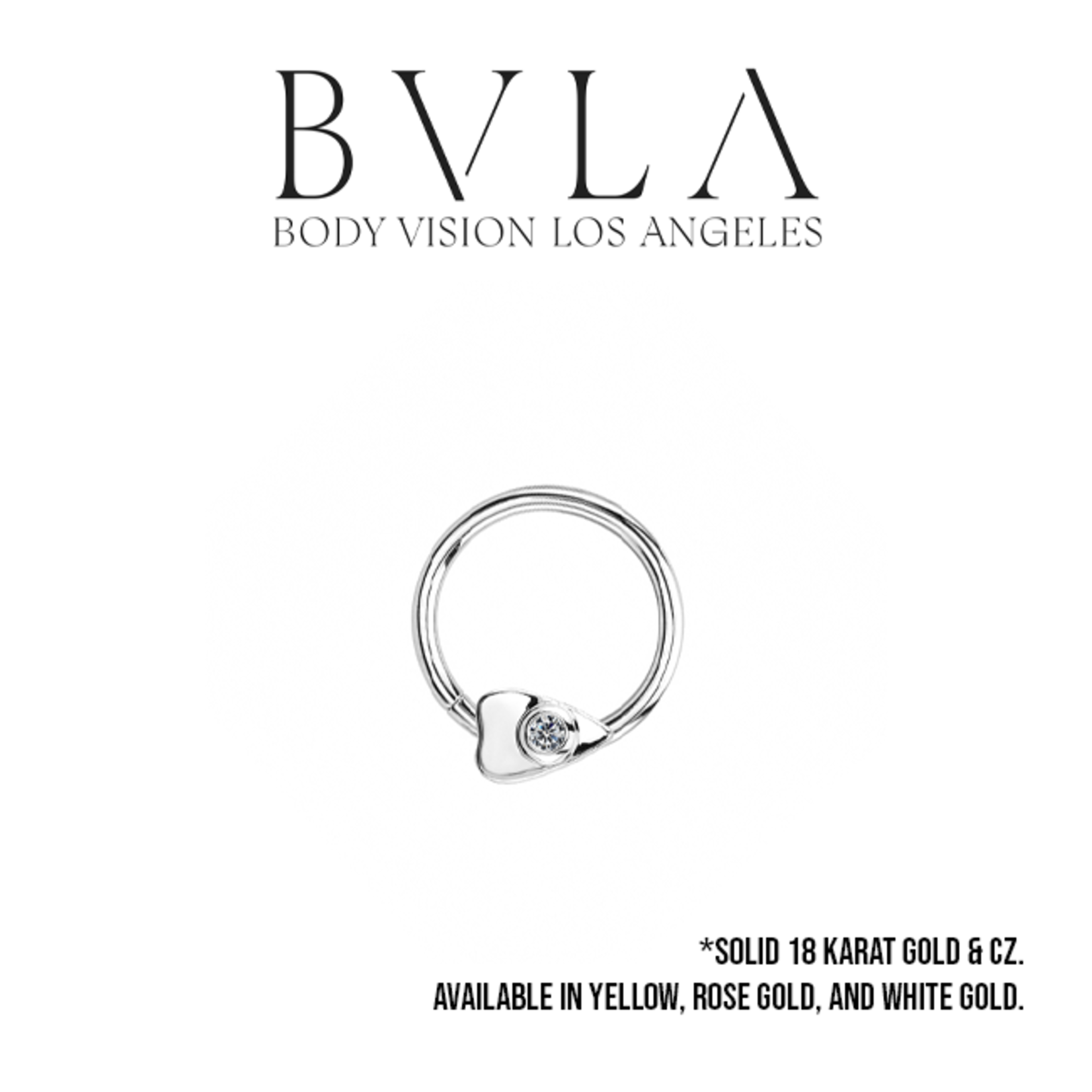 BVLA BVLA 16g "Summon The Spirit" planchette seam ring with 1.5 CZ