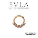 BVLA BVLA "Dahlia" Seam Ring with CZ